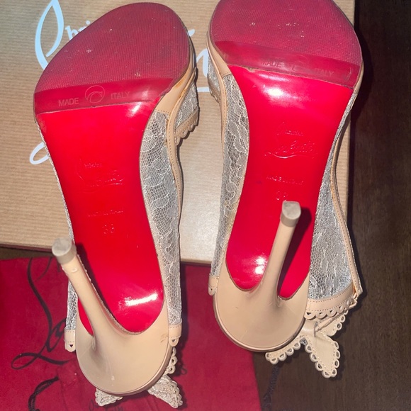 ❤️SOLD❤️ Christian Louboutin Chantilly Patent Hot Spring 100mm - Picture 4 of 11